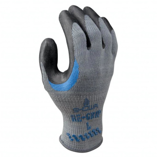 Atlas Gray Shell w/ Blue Latex Dip Palm Regrip Gloves, Large