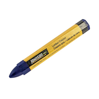 Johnson Level Blue Lumber Crayons, 12/bx  