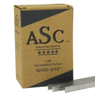 Ample Supply Co 20-ga, 1/2in Crown Staples, 5/16in Long, 5000/bx