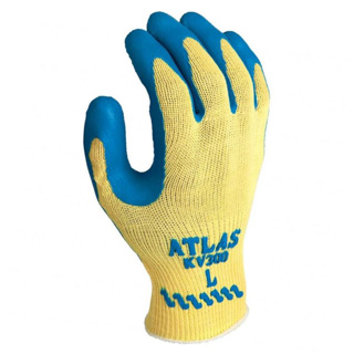 Atlas KV300 Kevlar Grip Cut Resistant Glove, Large, Cut Level 3
