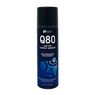 Quality Aerosols Q80 High Strength Adhesive Spray, Low VOC, 13oz