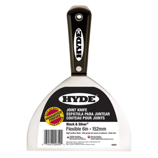 Hyde Black & Silver Flexible Joint Knife, 6in