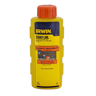 Irwin Industrial Orange Fluorescent Marking Chalk, 8oz 