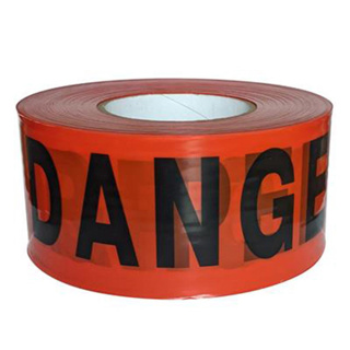 Shurtape Red Danger Tape, 3in x 1000ft