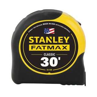 Stanley FATMAX Tape Measure w/ Blade Armor Coating, 30ft x 1-1/4in
