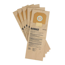 DeWalt Paper Collection Bag for DWV012 Dust Extractor, 5pk 