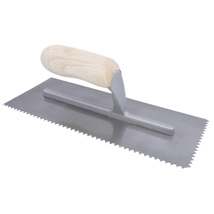 Marshalltown QLT V-Notched Trowel, 11in x 4-1-2in